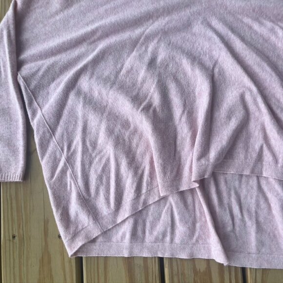 ** Brand Bazaar pink vneck high lo Sweater soft oversized - Picture 2 of 9